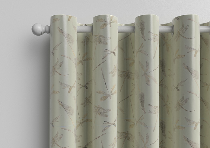 Dragonflies, Soft Green - Made to Measure Curtains - Image 12